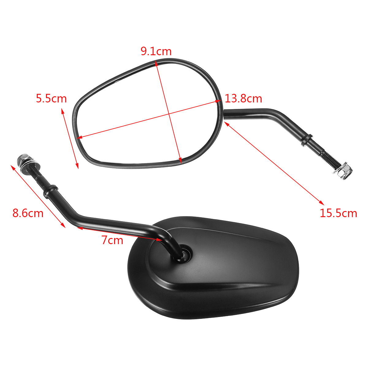 8mm-Black-Aluminum-Alloy-Left-Right-Rear-View-Side-Motorcycle-Mirrors-For-Harley-1292732