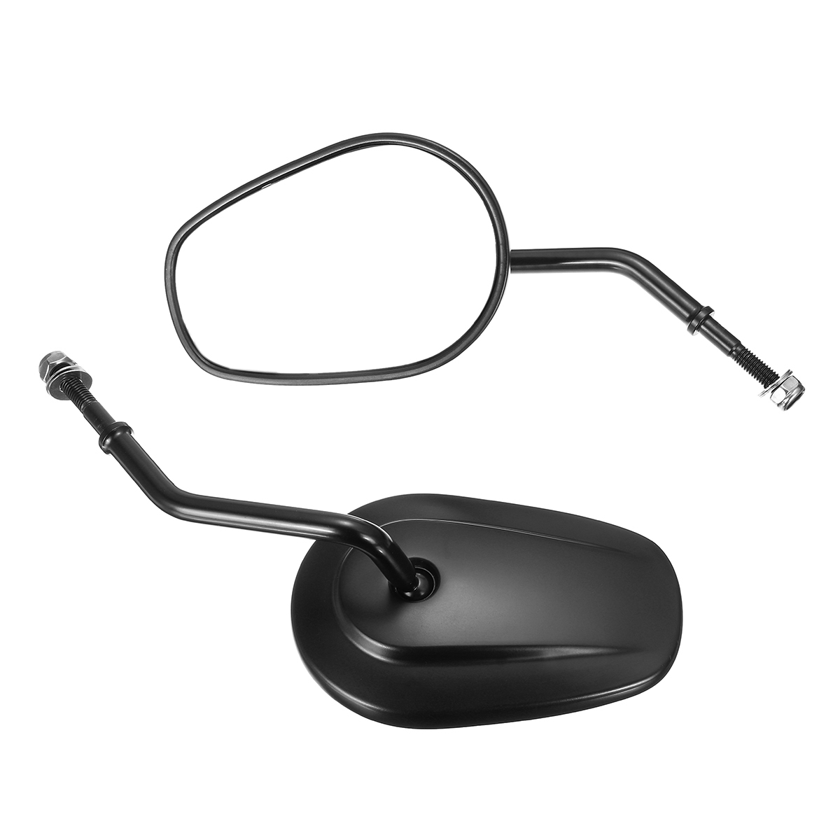 8mm-Black-Aluminum-Alloy-Left-Right-Rear-View-Side-Motorcycle-Mirrors-For-Harley-1292732