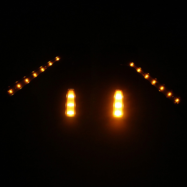 8mm10mm-Pair-Motorcycle-LED-Turn-Signal-Rear-View-Mirrors-Square-Black-Universal-1171664