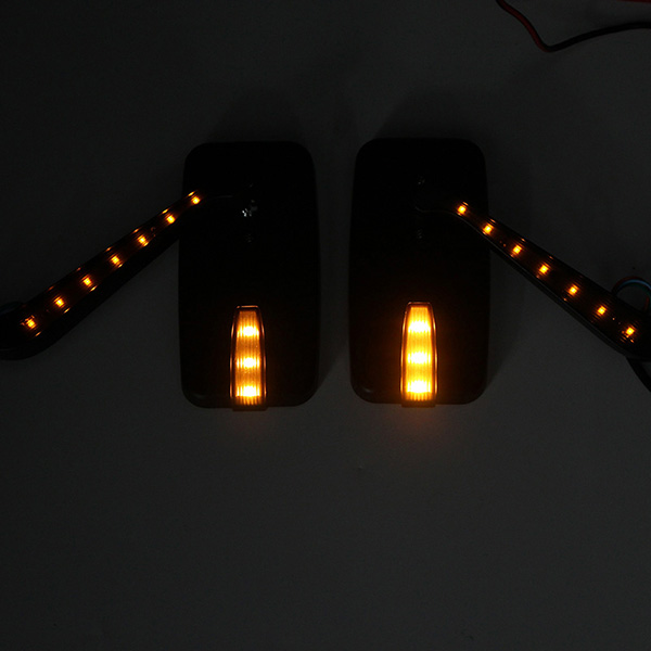 8mm10mm-Pair-Motorcycle-LED-Turn-Signal-Rear-View-Mirrors-Square-Black-Universal-1171664