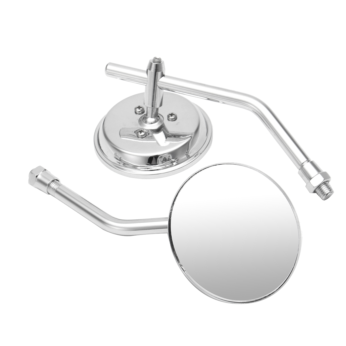 Chrome-Round-Classic-Retro-Motorcycle-Rear-View-Mirror-For-Harley-Thruxton-Bonneville-1206937