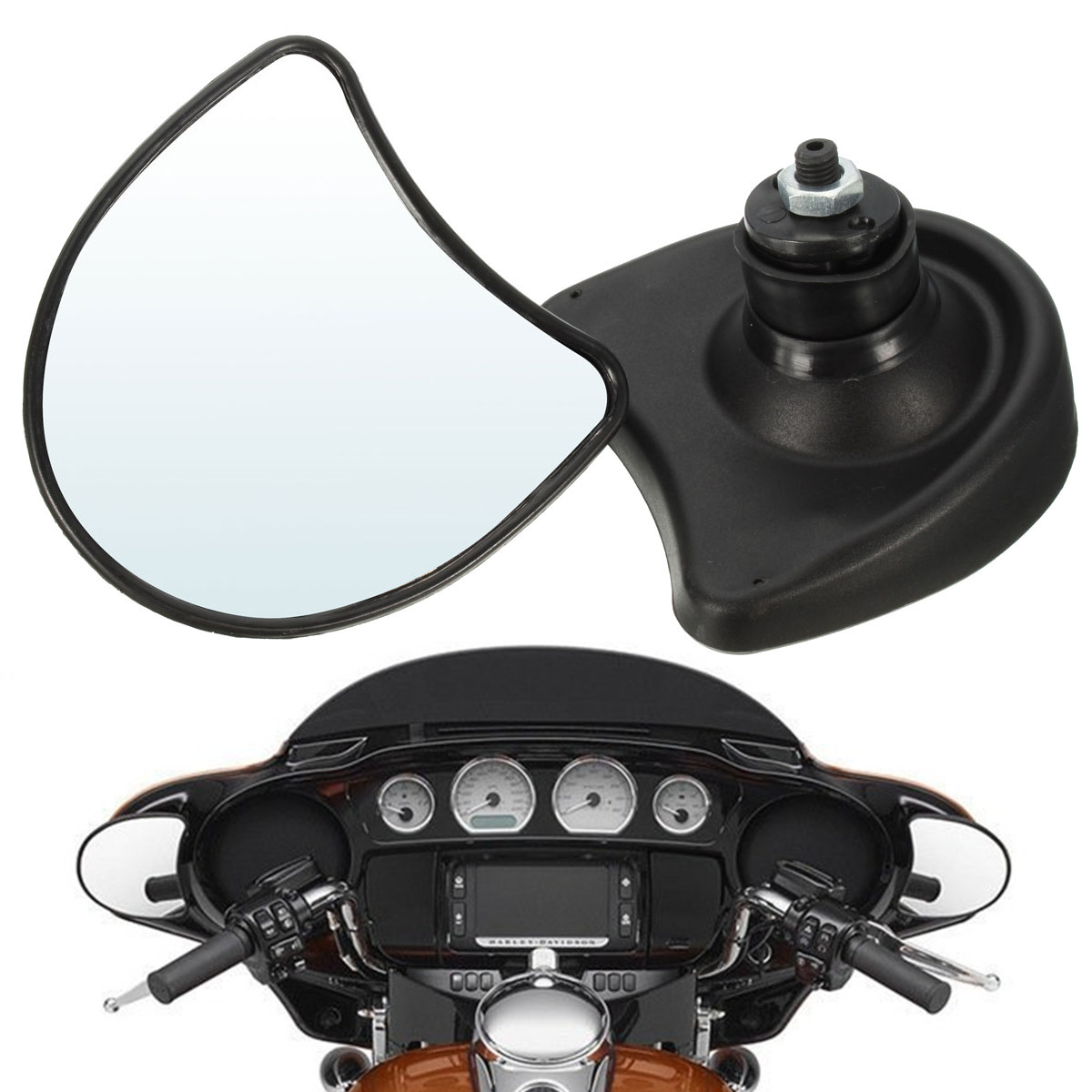 Fairing-Mount-Wing-Rear-View-Mirrors-10mm-For-Harley-Davidson-FLHX-1076147