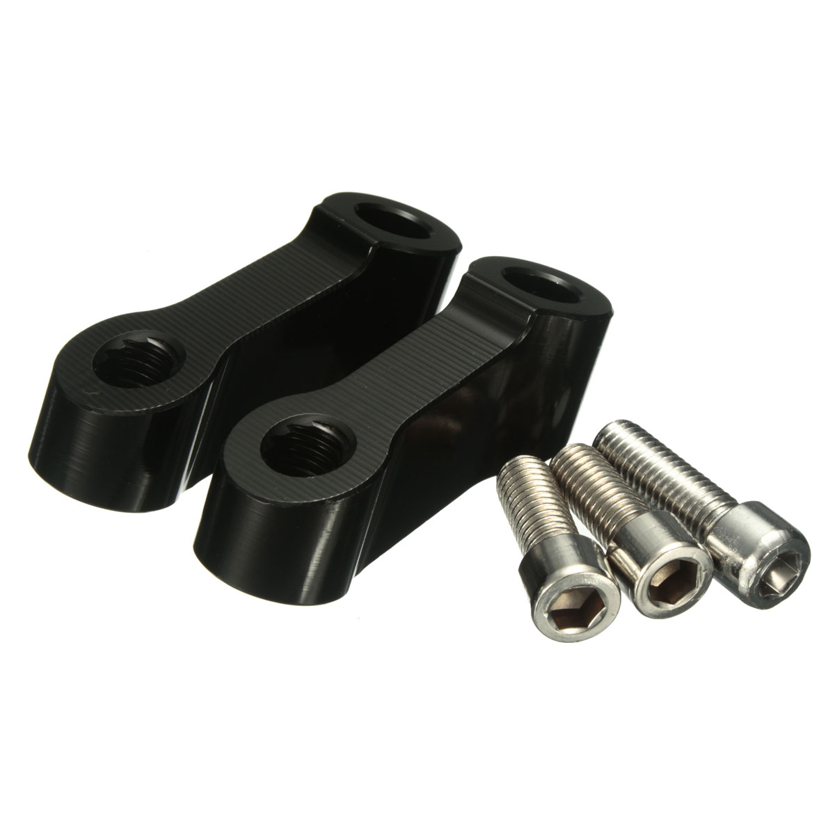M8-8mm-CNC-Motorcycle-Handlebar-Mount-Mirror-Riser-Extender-Adaptor-Adapter-1051730
