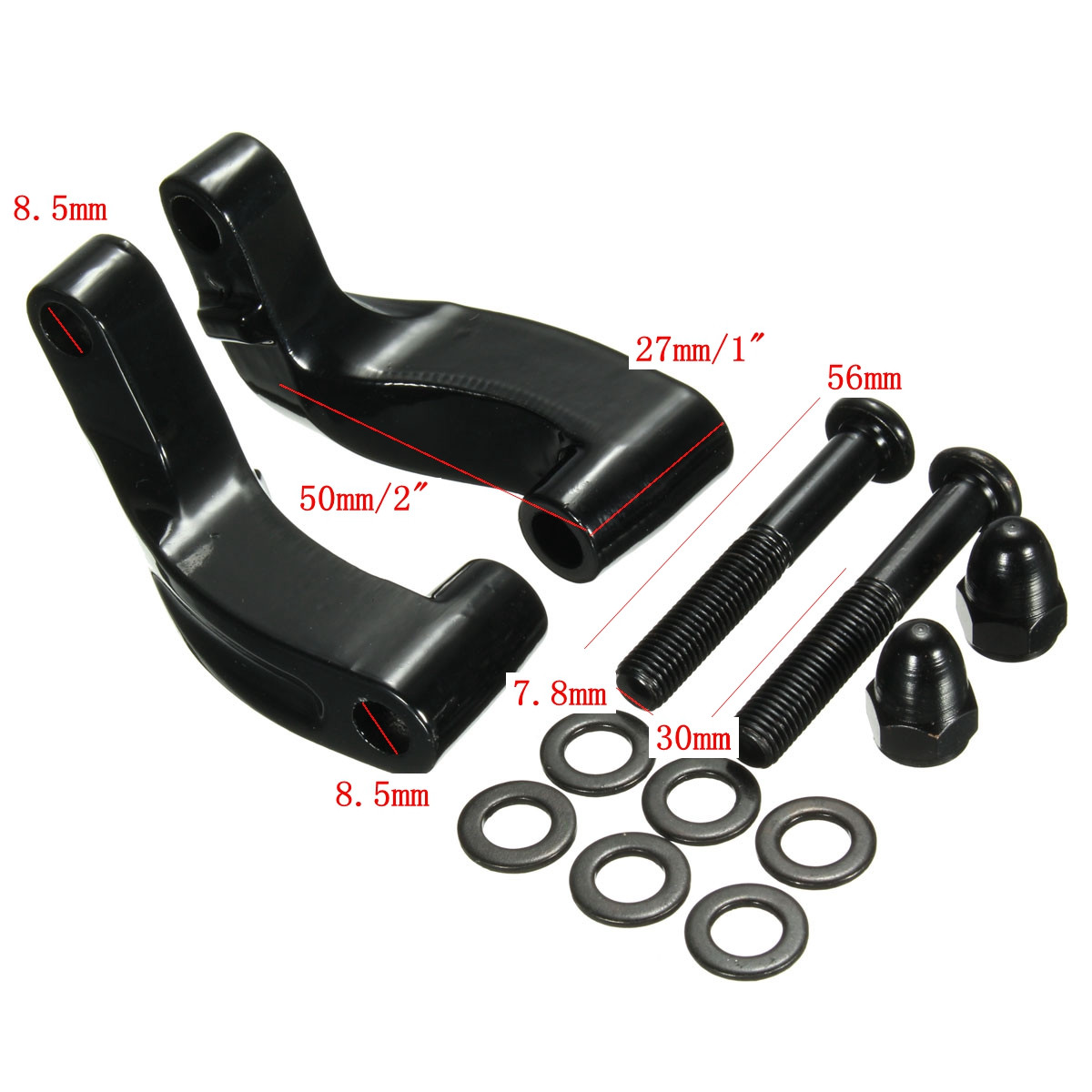 Motorcycle-Mirrors-Relocation-Extension-Adapter-Kit-For-Harley-Davidson-2006-2014-1044820