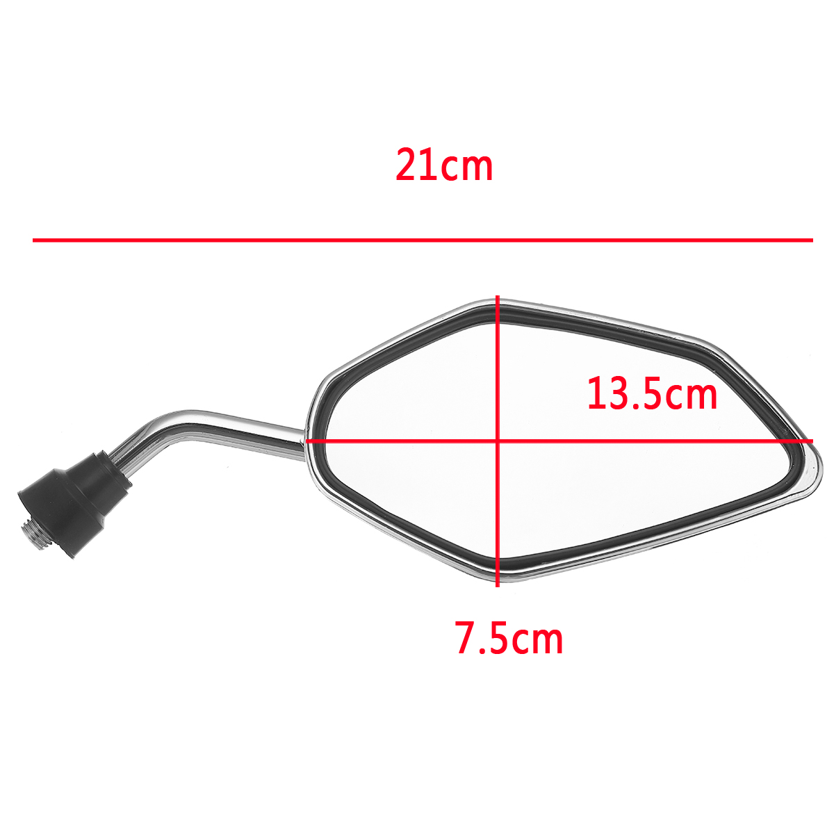 Pair-10MM-Universal-Motorcycle-Motorbike-Side-Rearview-Mirror-Clear-Aluminum-New-1667207