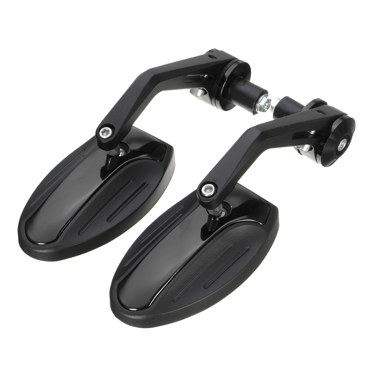 Pair-78inch-22mm-Handlebar-End-Rear-View-Side-Mirrors-Motorcycle-Aluminum-Universal-1172298