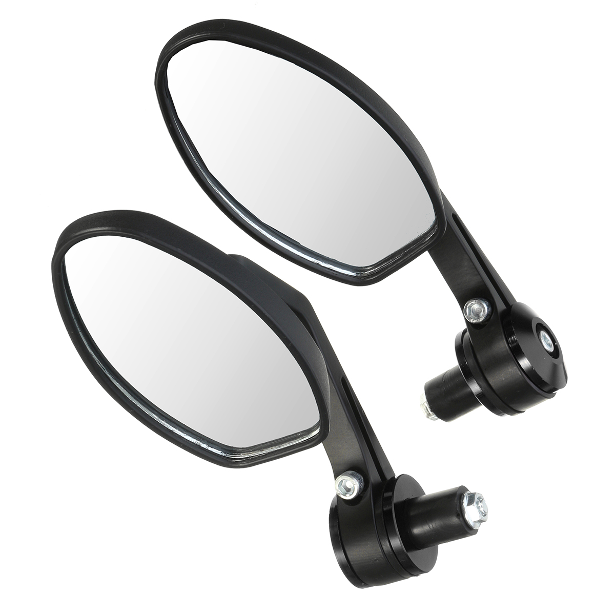 Pair-78inch-22mm-Handlebar-End-Rear-View-Side-Mirrors-Motorcycle-Aluminum-Universal-1172298
