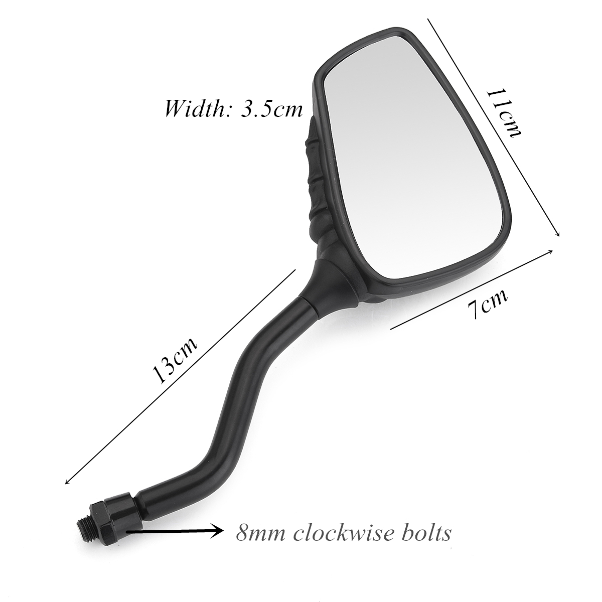 Pair-8mm-Motorcycle-Mirror-Skull-Bone-Skeleton-Hand-Universal-ChromeBlack-1260875