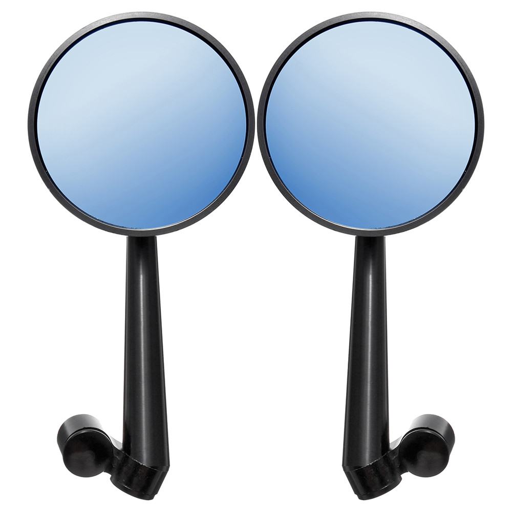Pair-Aluminum-Alloy-Motorcycle-Scooter-Handlebar-Rearview-Side-Blue-Mirrors-1343446