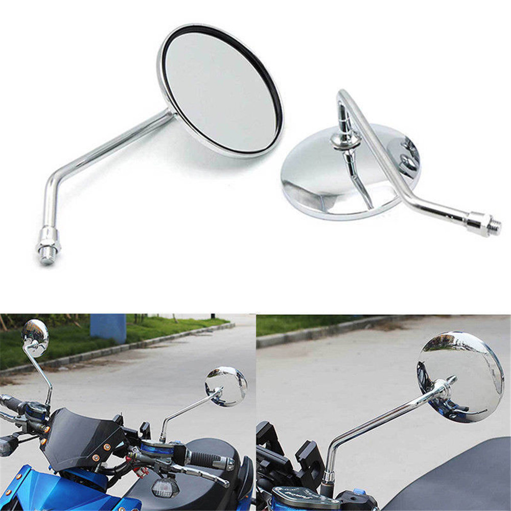 Pair-Back-View-Motorcycle-Mirrors-Electric-Bicycle-Rearview-Mirrors-Moped-8mm-Round-1324236