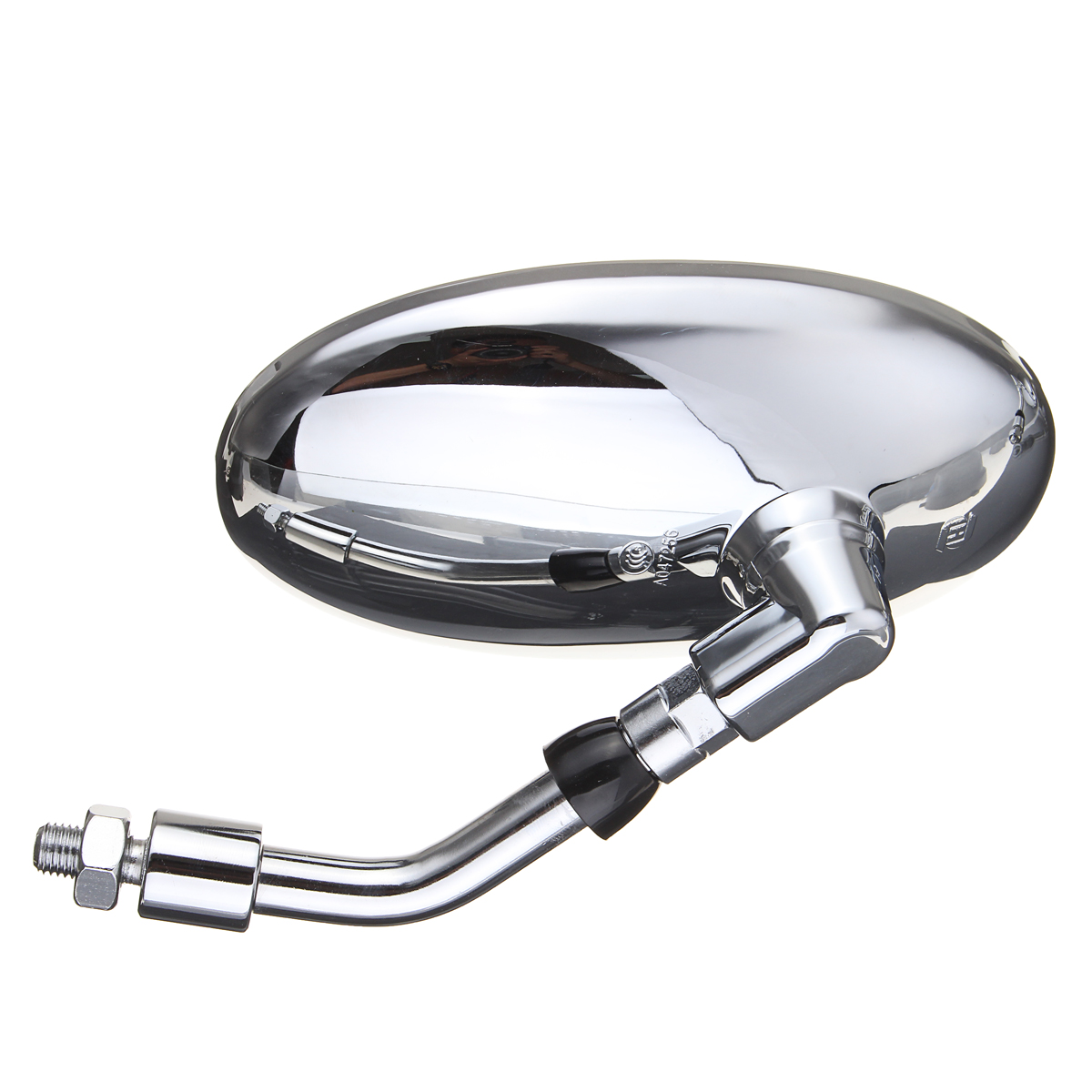 Pair-Motorcycle-Cafe-Racer-Rearview-Mirror-Handle-Bar-Sliver-1224756