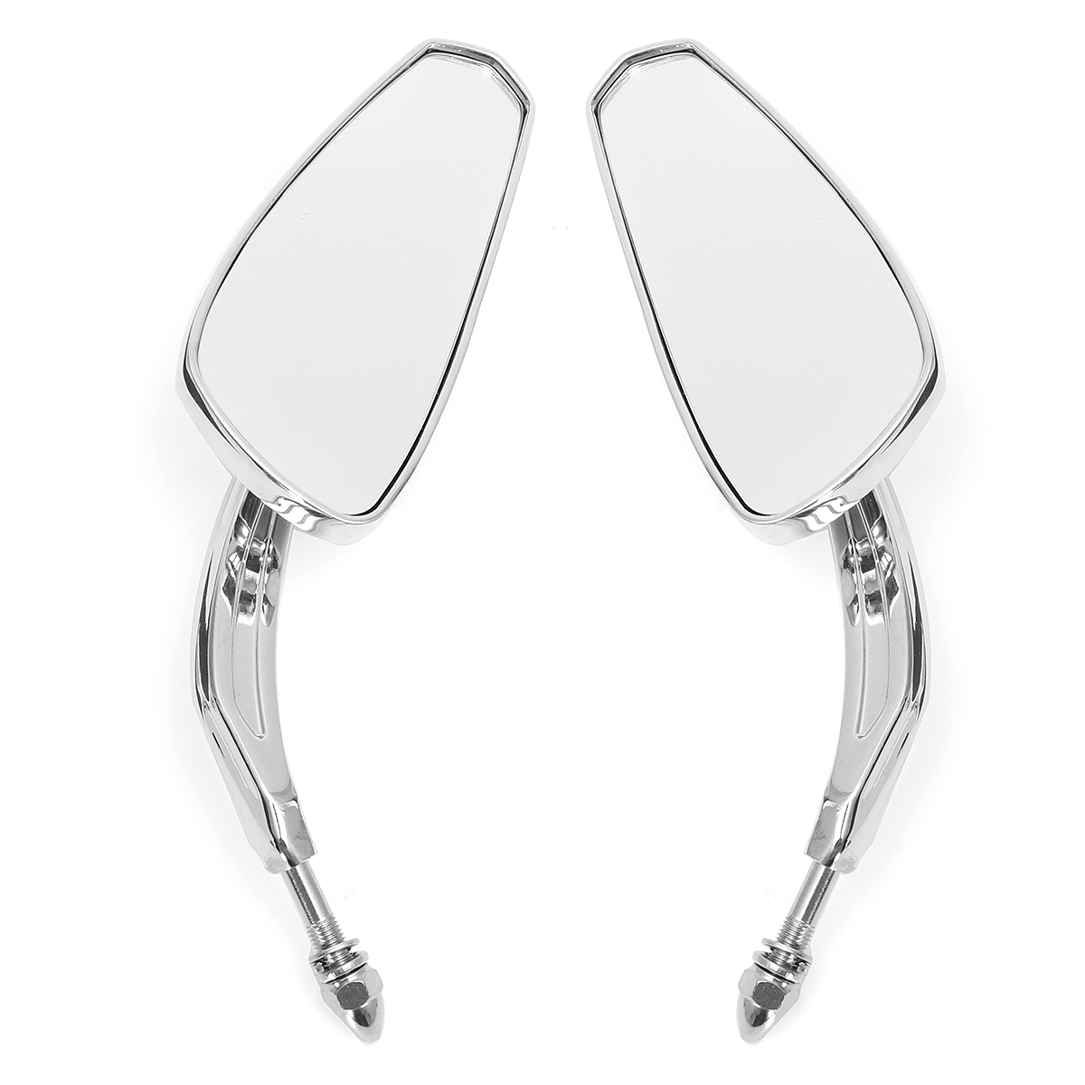Pair-Motorcycle-Rear-View-Mirror-Chrome-For-Harley-Sportster-Softail-Road-King-Glide-1223405
