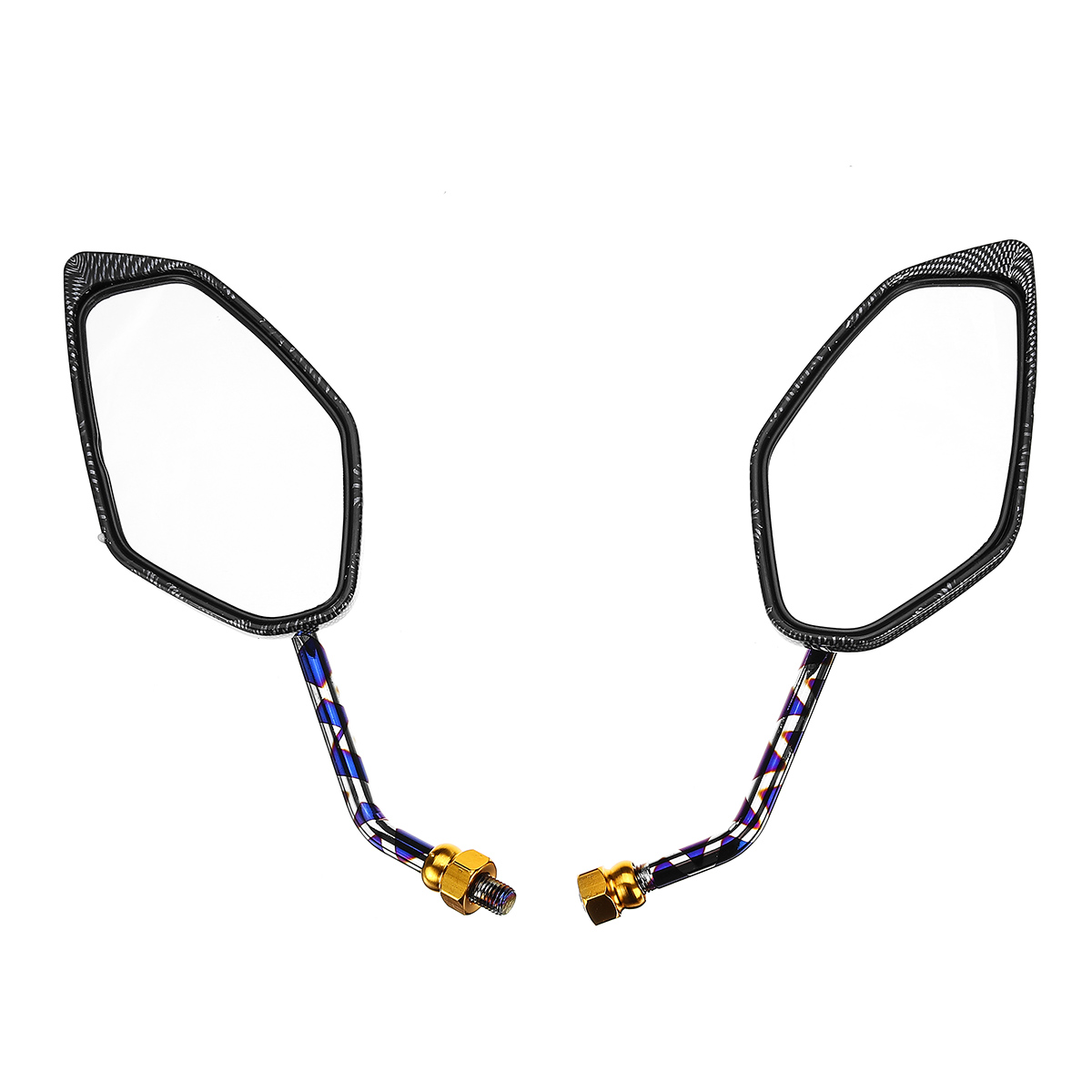 Pair-Stainless-Steel-Motorcycle-Rearview-Mirror-For-10mm-Mirror-Hole-1632785