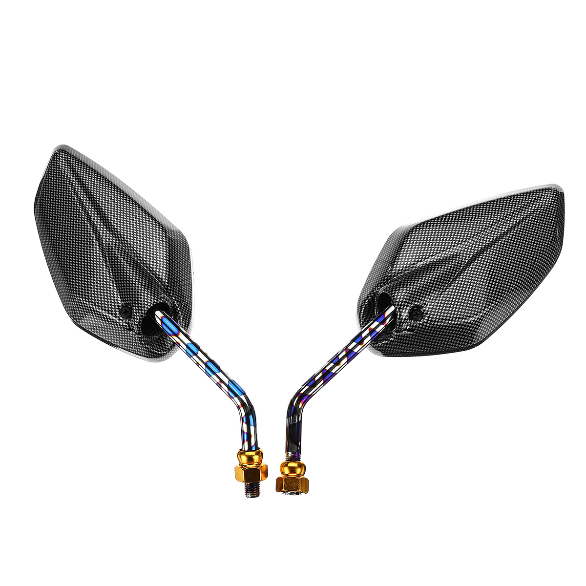 Pair-Stainless-Steel-Motorcycle-Rearview-Mirror-For-10mm-Mirror-Hole-1632785