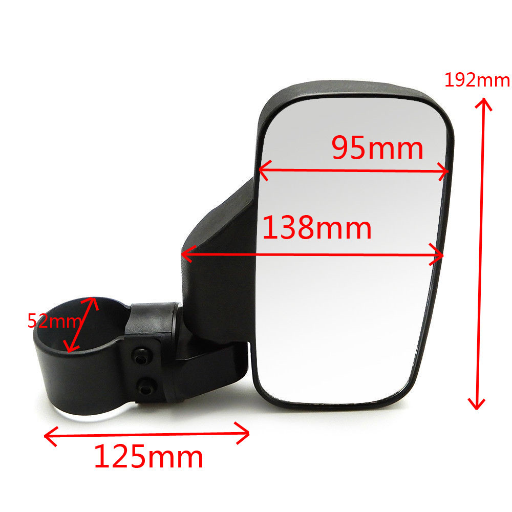 Pair-Universal-Motorcycle-Mirrors-UTV-Handle-Bar-Side-Rear-View-Mirrors-Shockproof-1320085