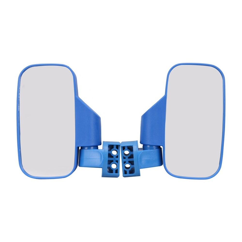 Pair-Universal-Motorcycle-Mirrors-UTV-Handle-Bar-Side-Rear-View-Mirrors-Shockproof-1320085