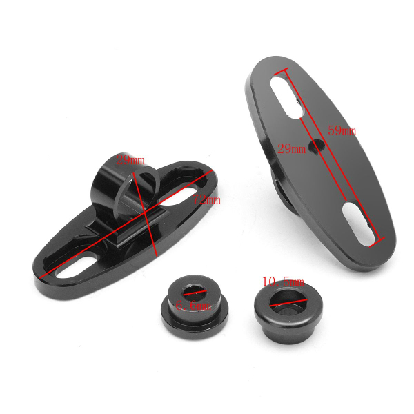 Rear-View-Mirror-Fairing-Adapter-Holder-Mount-Motorcycle-Universal-Pair-1134750
