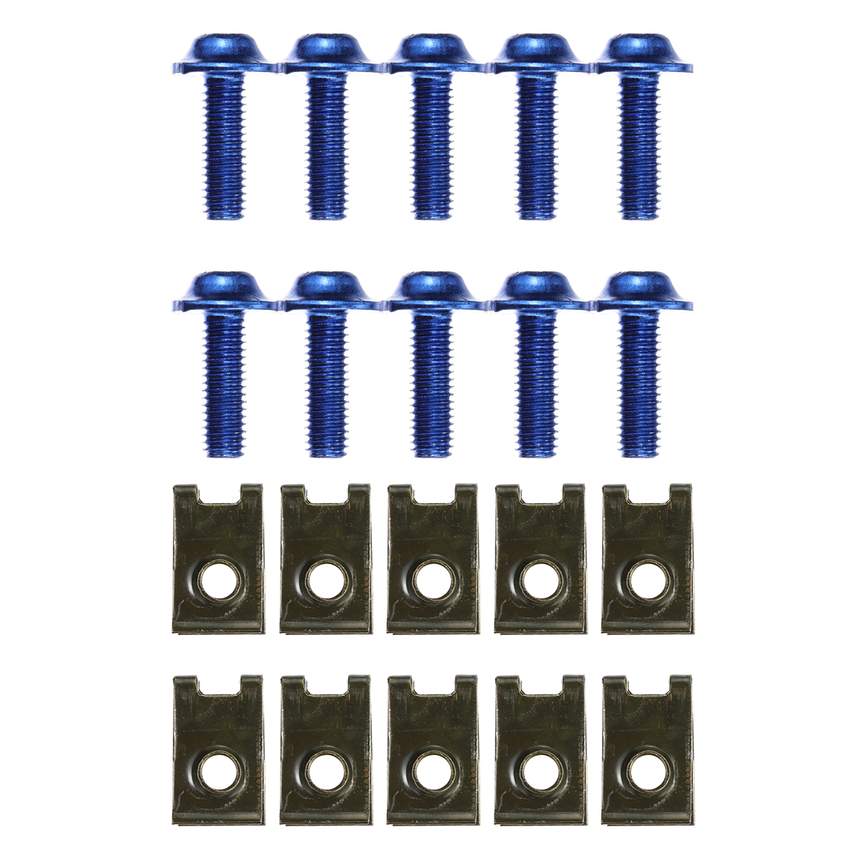 10-PCS-Motorcycle-Fairing-Bodywork-m5-5mm-Spire-Speed-Clips-Stainless-Steel-Bolts-1696052