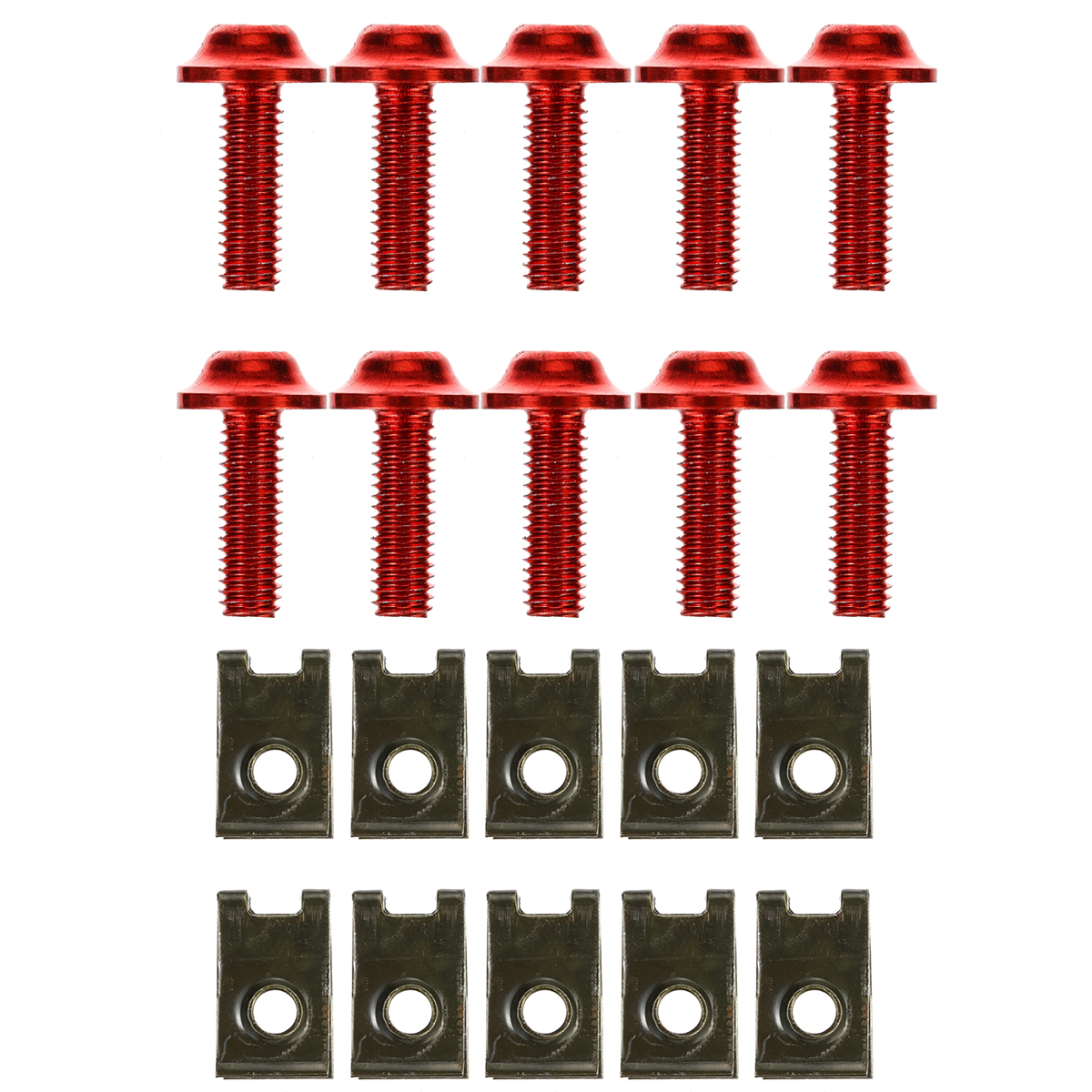 10-PCS-Motorcycle-Fairing-Bodywork-m5-5mm-Spire-Speed-Clips-Stainless-Steel-Bolts-1696052