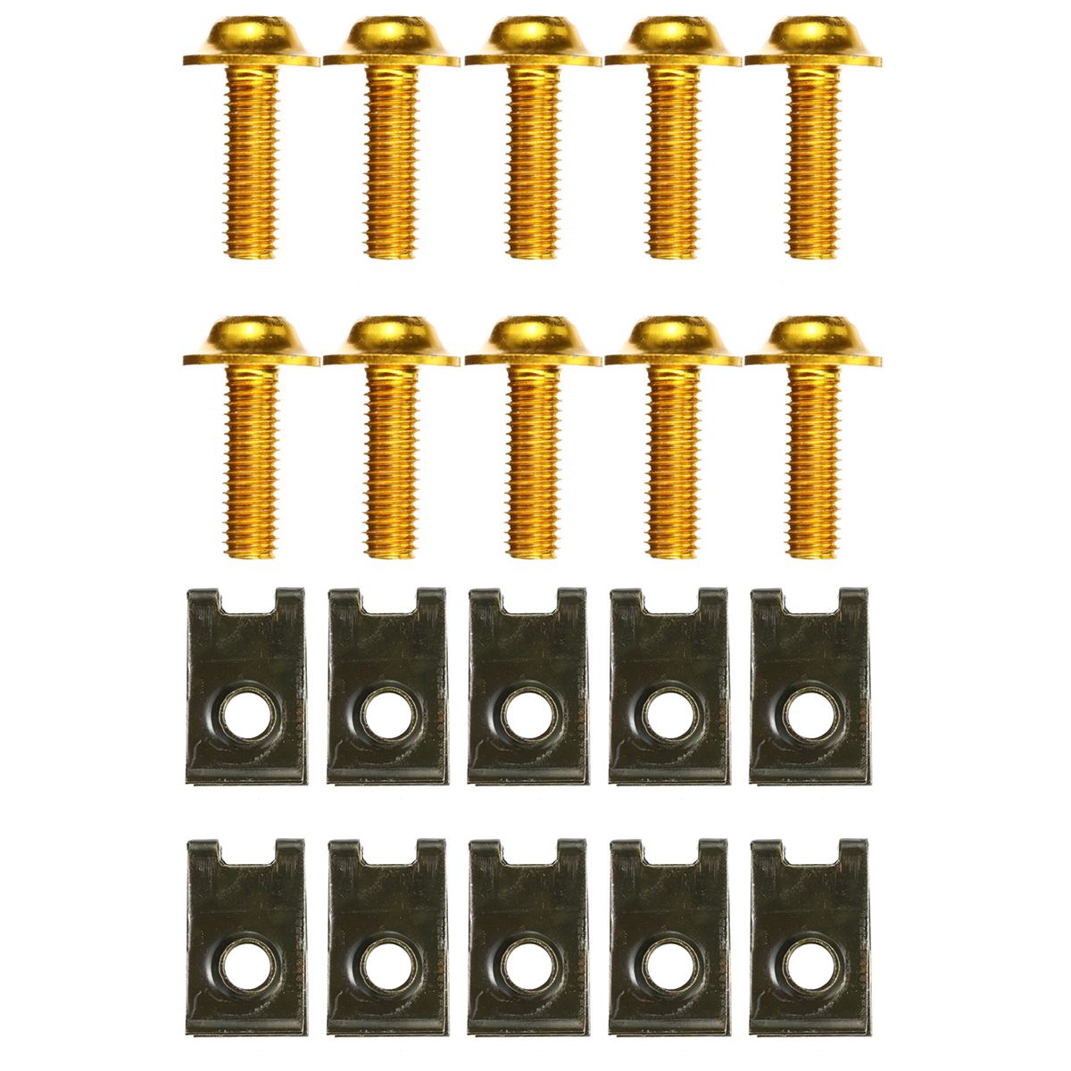 10-PCS-Motorcycle-Fairing-Bodywork-m5-5mm-Spire-Speed-Clips-Stainless-Steel-Bolts-1696052