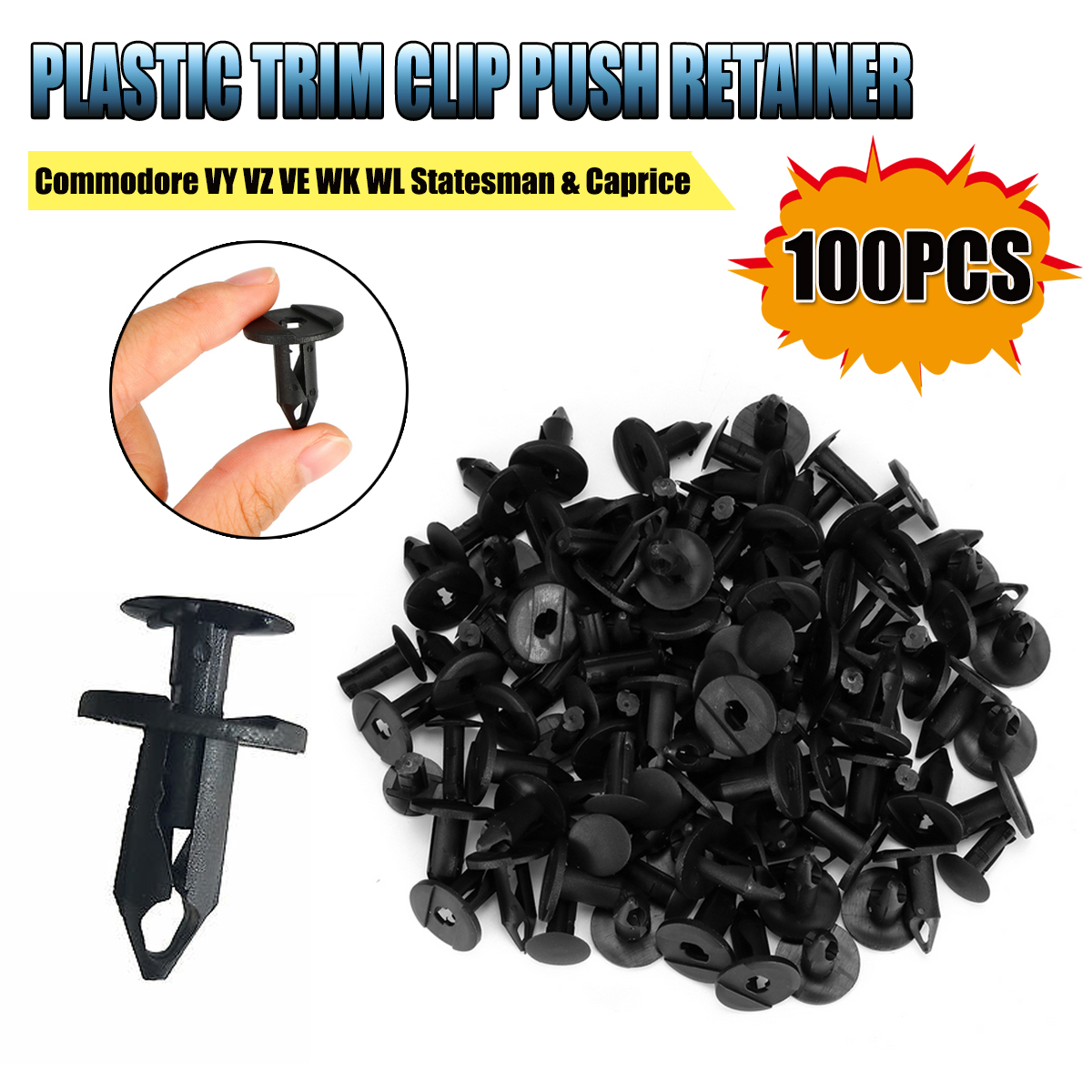 100Pcs-Bumper-Plastic-Trim-Clip-Push-Retainer-Fastener-For-Holden-Commodore-VE-VF-1825549