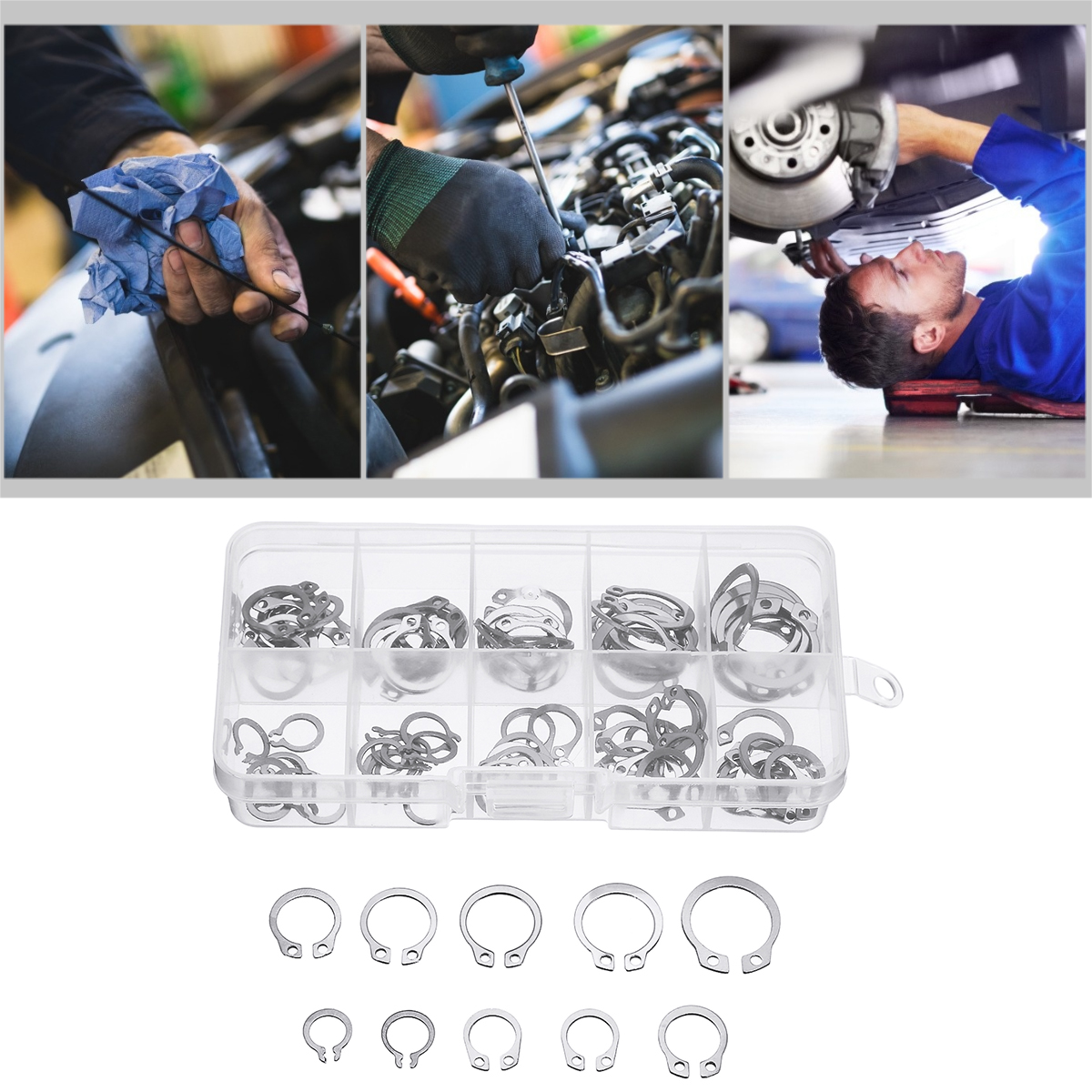 100Pcs-Stainless-C-Type-Circlip-Retaining-Snap-Ring-Circlip-Assortment-Kit--Box-1574222