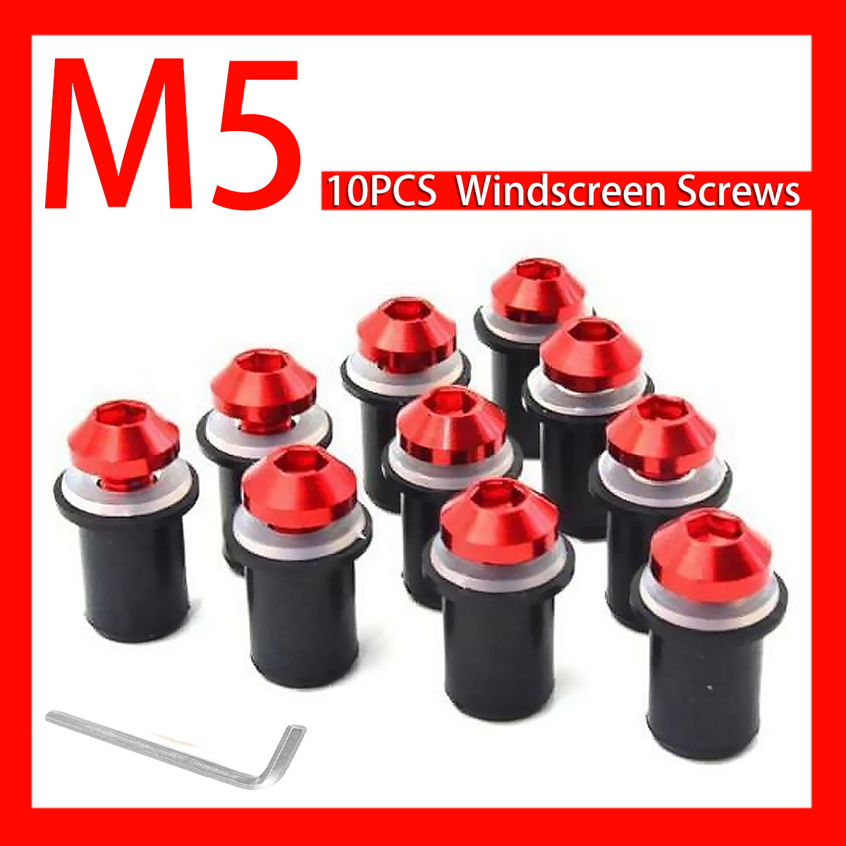10PCS-M5-Motorcycle-Windscreen-Windshield-Screw-Kit-Nuts-Washers-With-Wrench-1769719