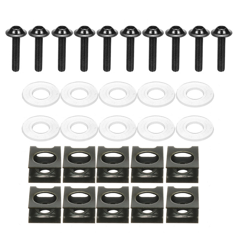 10Pcs-M6-Motorcycle-Bolts-Spire-Speed-Fastener-Clips-Screw-Spring-Nuts-630mm-1718368