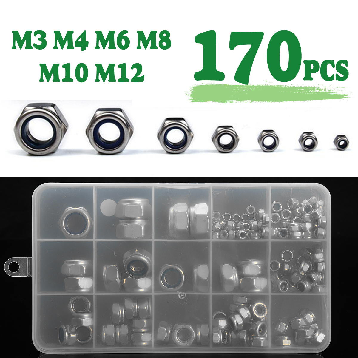 170Pcs-Stainless-Steel-Lock-Nut-Assortment-M345681012-Nylon-Insert-Kit-1713402