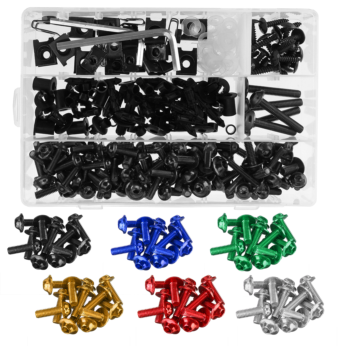 251pcs-Motorcycle-Sportbike-Fairing-Bolt-Kit-Body-Fasteners-Clip-Screws-Set-1722105
