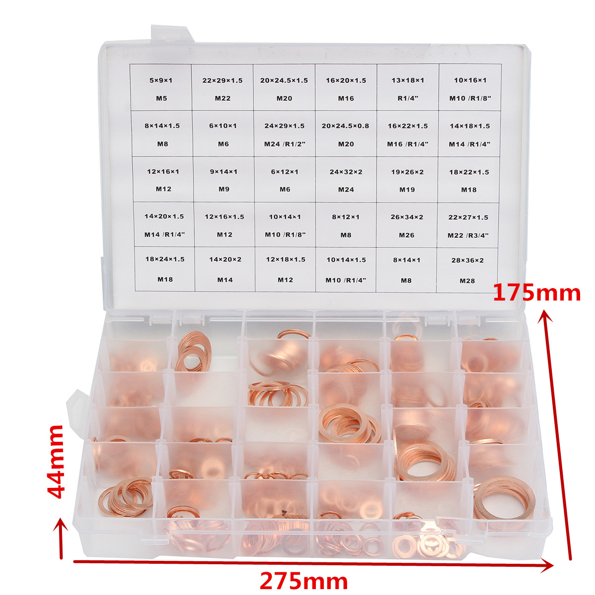568pcs-30-Sizes-Metric-Washers-Red-Copper-Flat-Ring-Gaskets-Assortment-Set-Kit-1157471