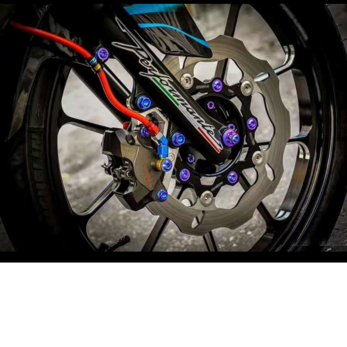 5pcs-10-50mm-M6-Titanium-Plated-Motocycle-Screw-Bolts-Hexagon-Head-1758157