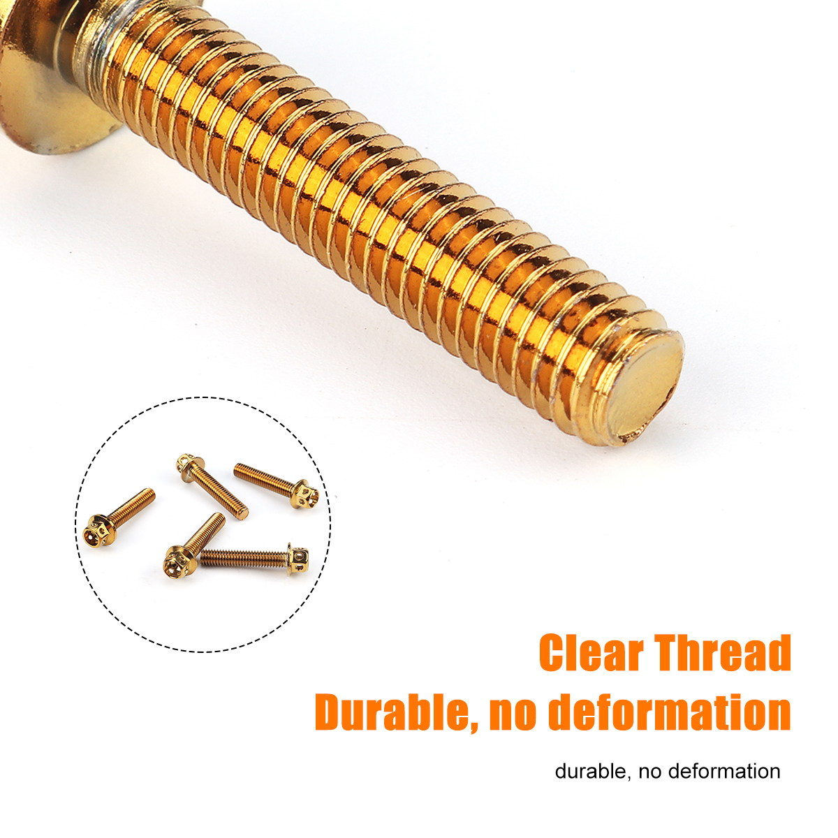 5pcs-Set-10-50mm-M6-Motorcycle-Swingarm-Spools-Slider-Stand-Hexagon-Head-Screws-1758156