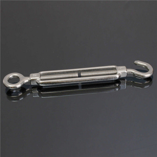 6mm-Stainless-Steel-Hook-Eye-Turn-Buckle-Rigging-Screws-Silver-988628