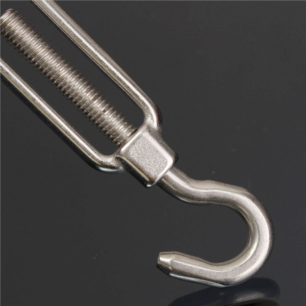 6mm-Stainless-Steel-Hook-Eye-Turn-Buckle-Rigging-Screws-Silver-988628