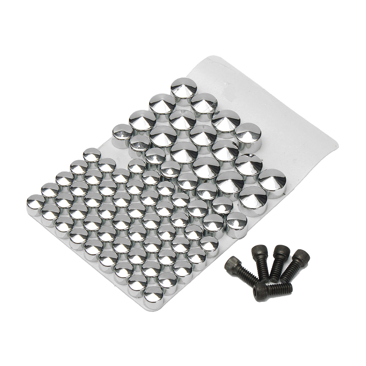 75Pcs-Chrome-Bolt-Topper-Caps-Cover-Nut-Kit-For-Harley-Davidson-FLT-FLH-1127237