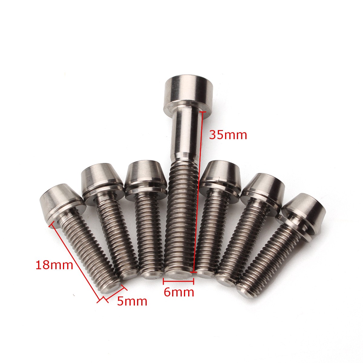 7Pcs-Ti-Titanium-Bolt-Screw-Kit-M5-M6-Taper-Set-1108517