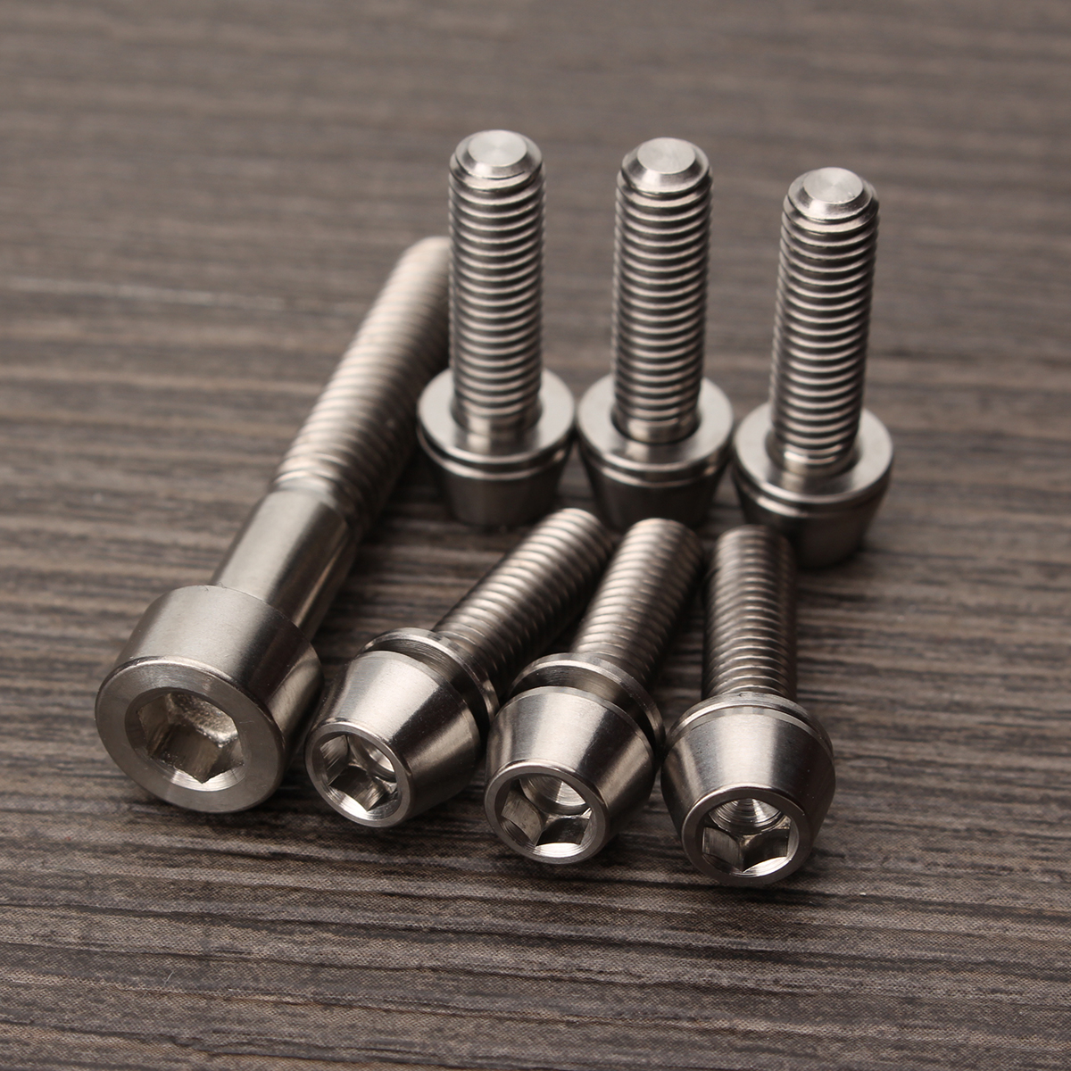 7Pcs-Ti-Titanium-Bolt-Screw-Kit-M5-M6-Taper-Set-1108517