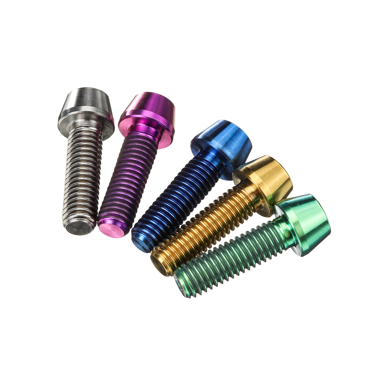 M5-x-16mm-Titanium-Ti-Hex-Tapered-Head-Bolt-Screw-Bicycles-Bikes-Stem-Bolt-1549803