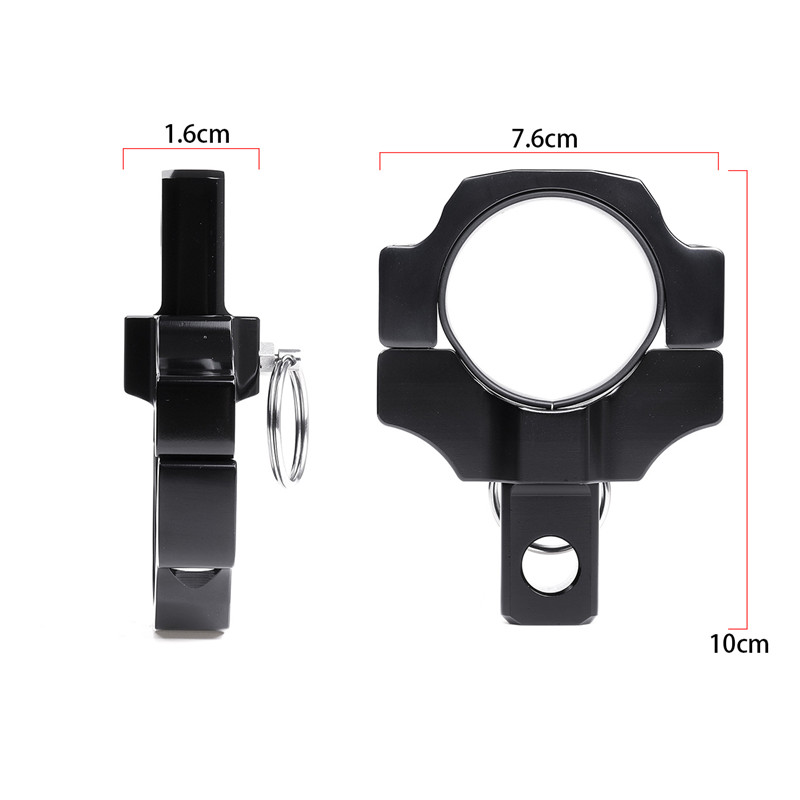 Quick-Release-175inch2inch-Whip-Flagpole-Light-Bracket-ATV-Mount-Black-Cast-Aluminum-1462975