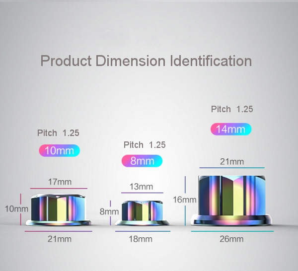 SPIRIT-BEAST-Electric-Scooter-Motorcycle-Screw-Cap-Decoration-Jewelry-Titanium-Alloy-Nut-Colorful-Ac-1157567