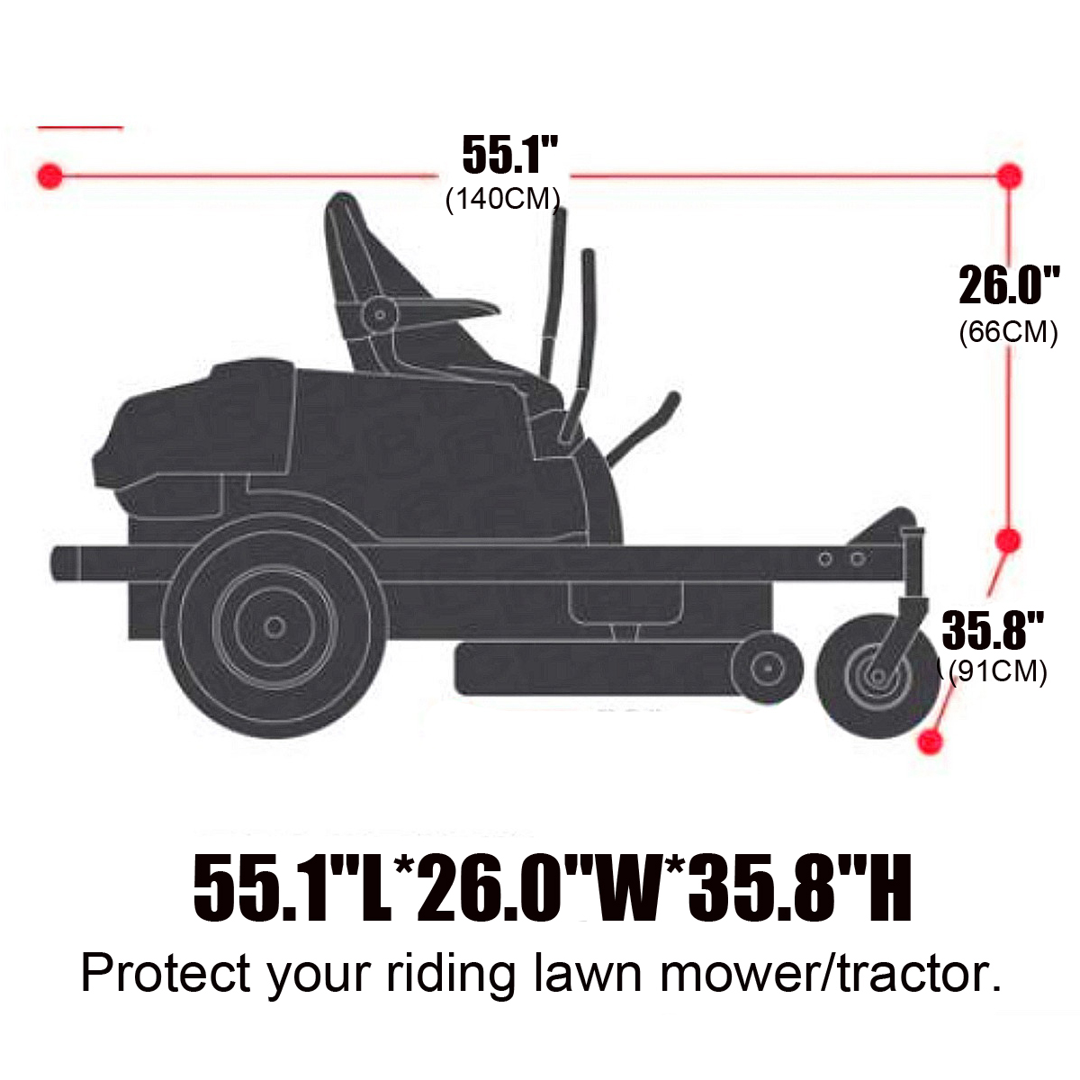 140x66x91CM-Durable-Lawn-Tractor-Riding-Mower-Lawnmower-Cover-Waterproof-UV-Protect-Cover-1341723
