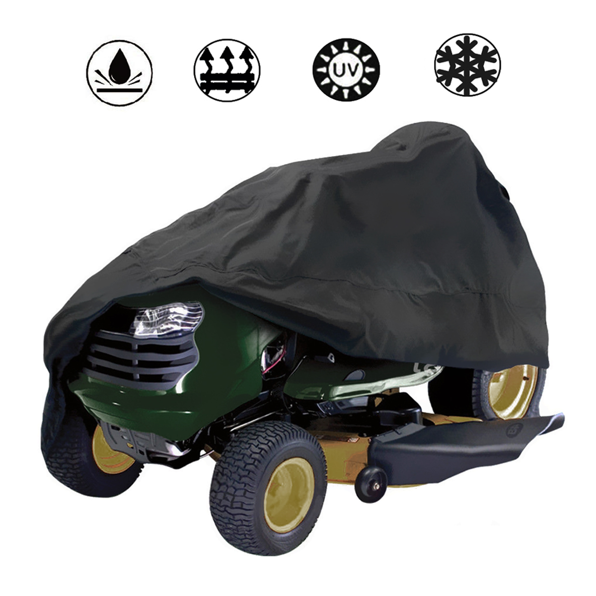 182x111x116cm-Black-Waterproof-Riding-Lawnmower-Tractor-ATV-Cover-UV-Protection-Outdoor-Storage-1355489