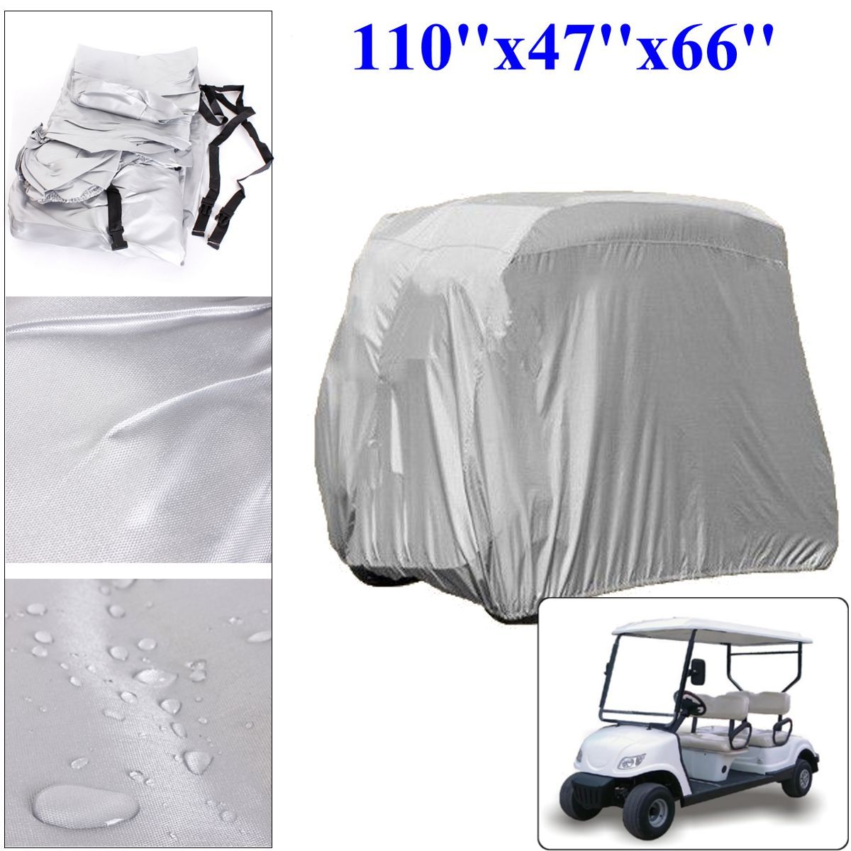 4-Passengers-Golf-Cart-Cover-For-Yamaha-EZ-GO-Club-Car-Storage-934900