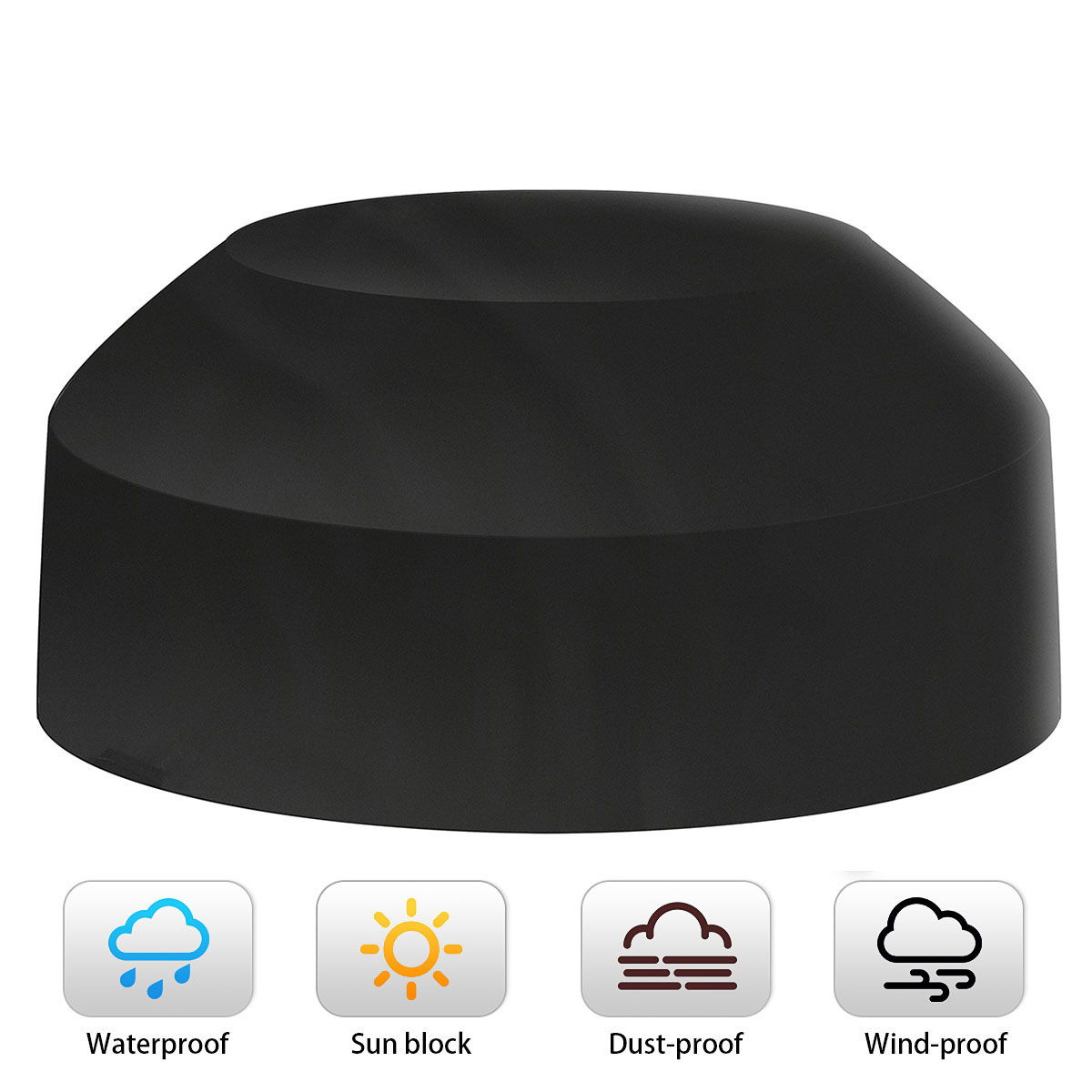 Dustproof-Waterproof-Cover-Black-For-Outdoor-68-Seater-Round-Tablecloth-Home-Picnic-Table-Motorcycle-1687995