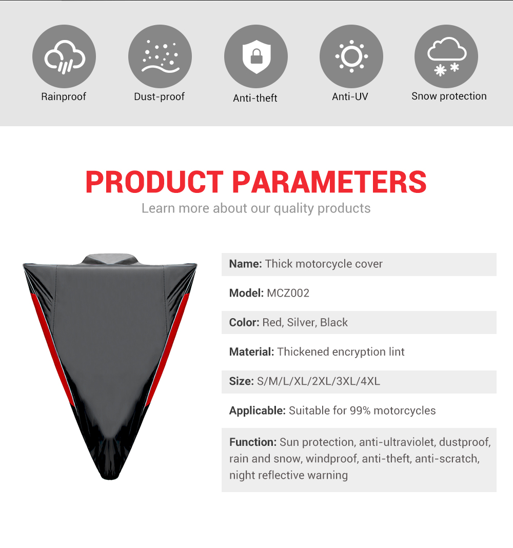 HEROBIKER-Bike-Motorcycle-Cover-Reflective-Waterproof-Dustproof-UV-Sun-Snow-Protective-Outdoor-Indoo-1709934