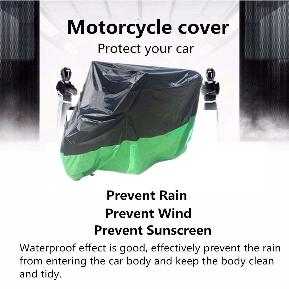 Motorcycle-Waterproof-Cover-Scooter-Rain-Dust-Cover-Green-Black-M-XL-1110618
