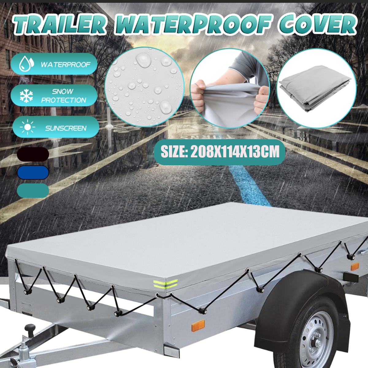Trailer-Cover-Waterproof-Windproof-Dust-Protector-With-Rubber-Belt-208x114x13cm-1694957