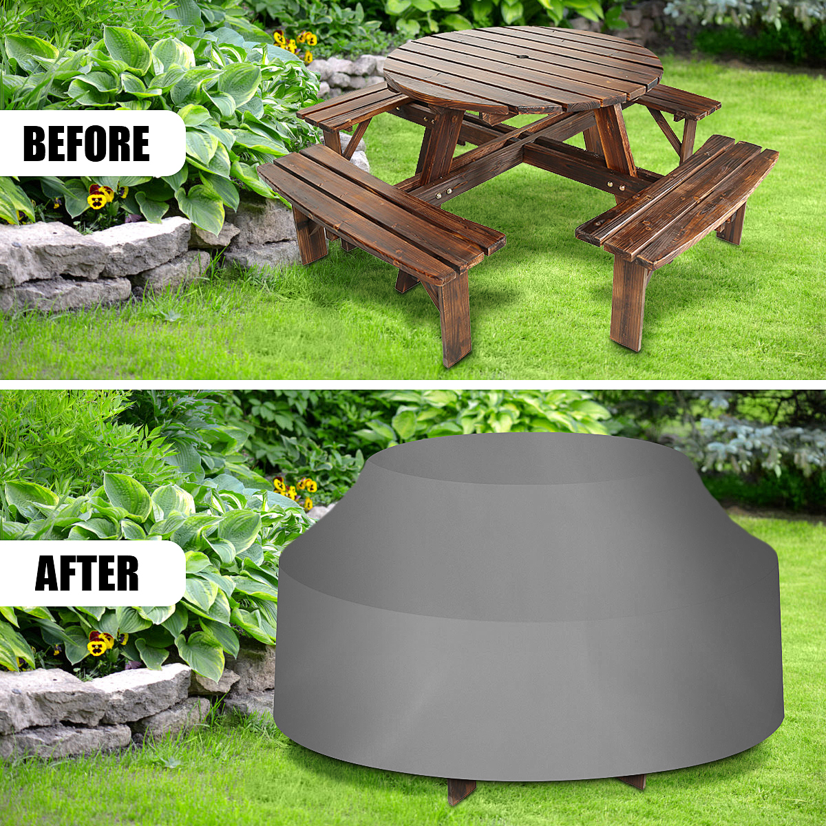 Waterproof-Motorcycle-Dustproof-Cover-Outdoor-Round-Tablecloth-Home-Picnic-Table-Gray-1696944