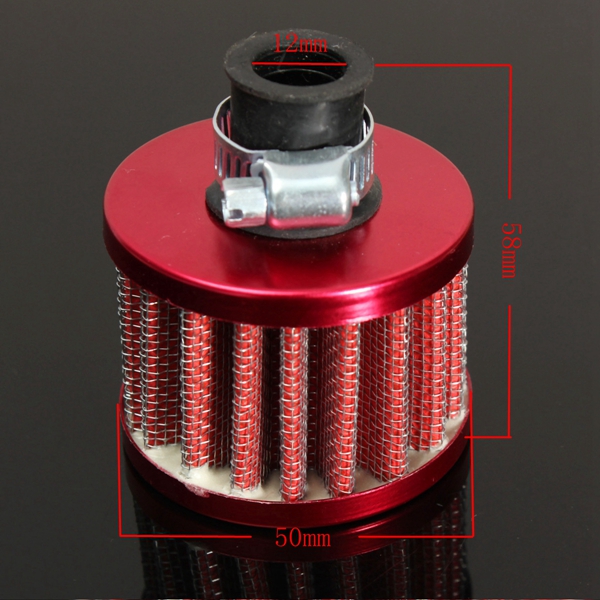 12mm-Motor-Oil-Cold-Air-Intake-Filter-Kit-Crank-Case-Vent-Cover-Breather-991012